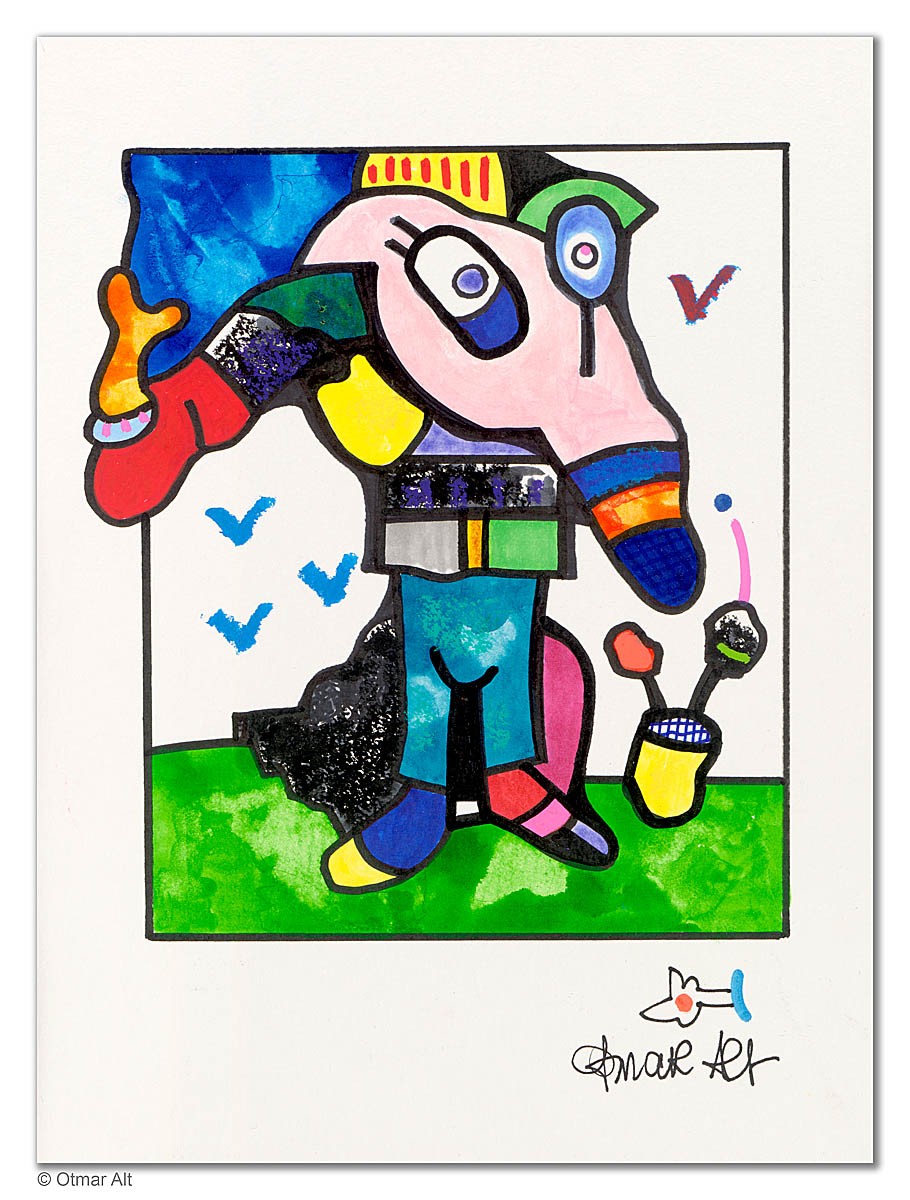 Ein Nasebär spielt Golf