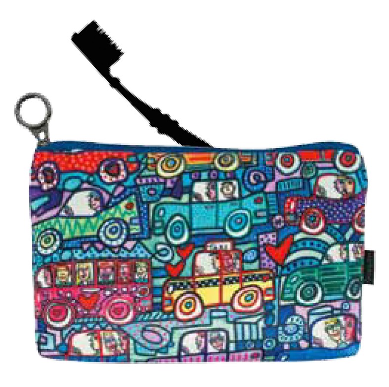 "Kosmetiktäschchen - ""JAMES RIZZI - I HAVE BEEN DRIVING MYSELF CRAZY"""