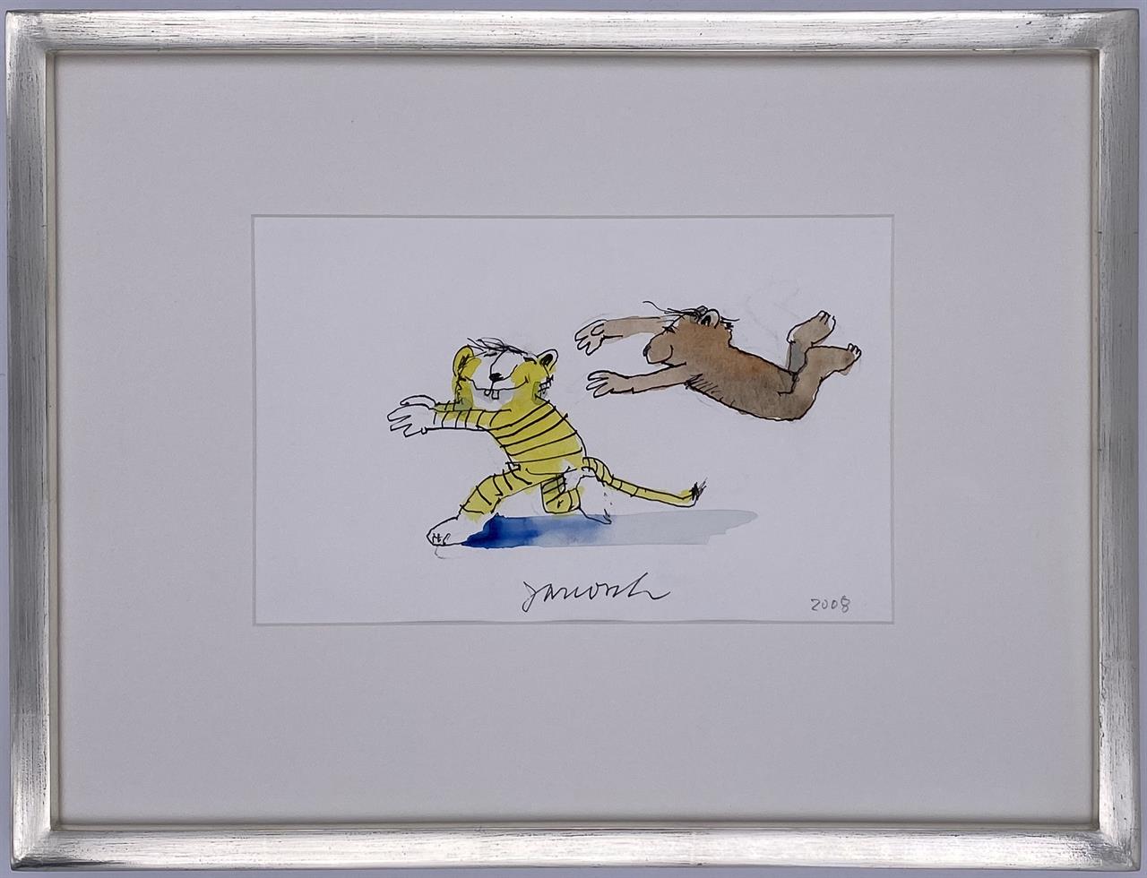 Bär fängt Tiger