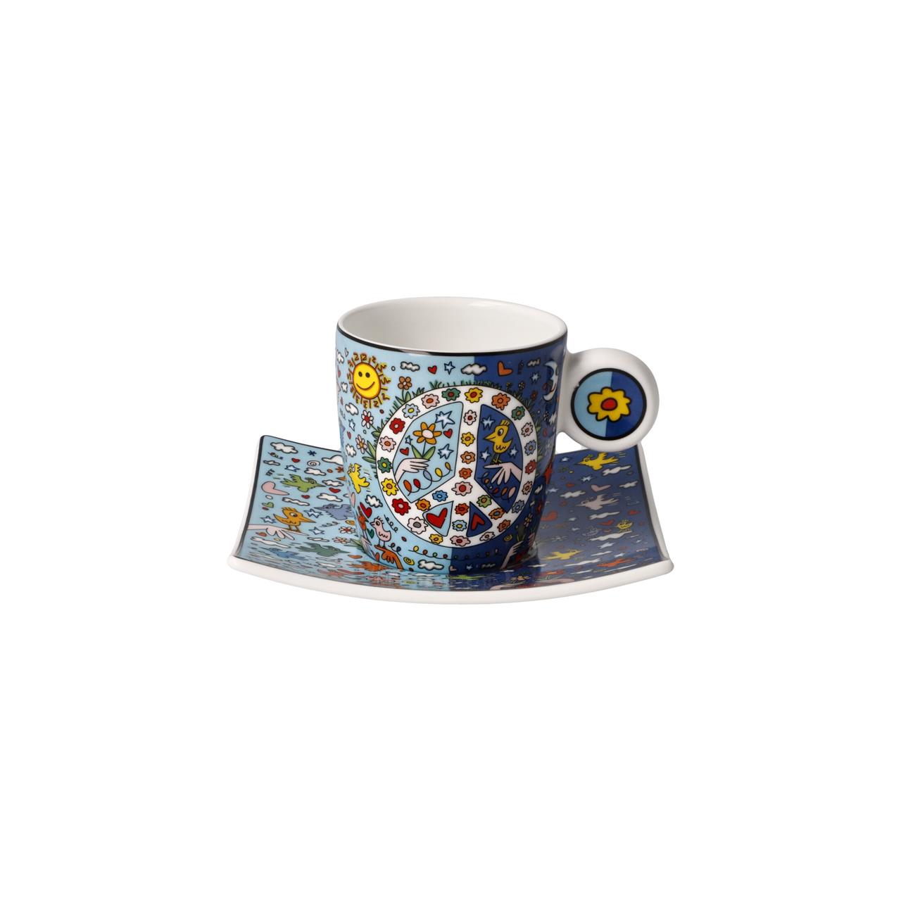Espressotasse James Rizzi - Give Peace a Chance