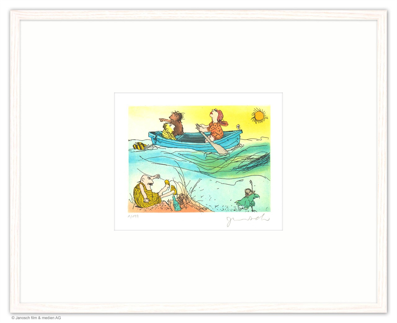 Es schwankt das Meer, die Sonne sinkt, wobei Herr Wondrak nichts mehr trinkt