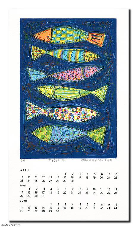 Kalenderblatt Fische Kalenderblatt Fische