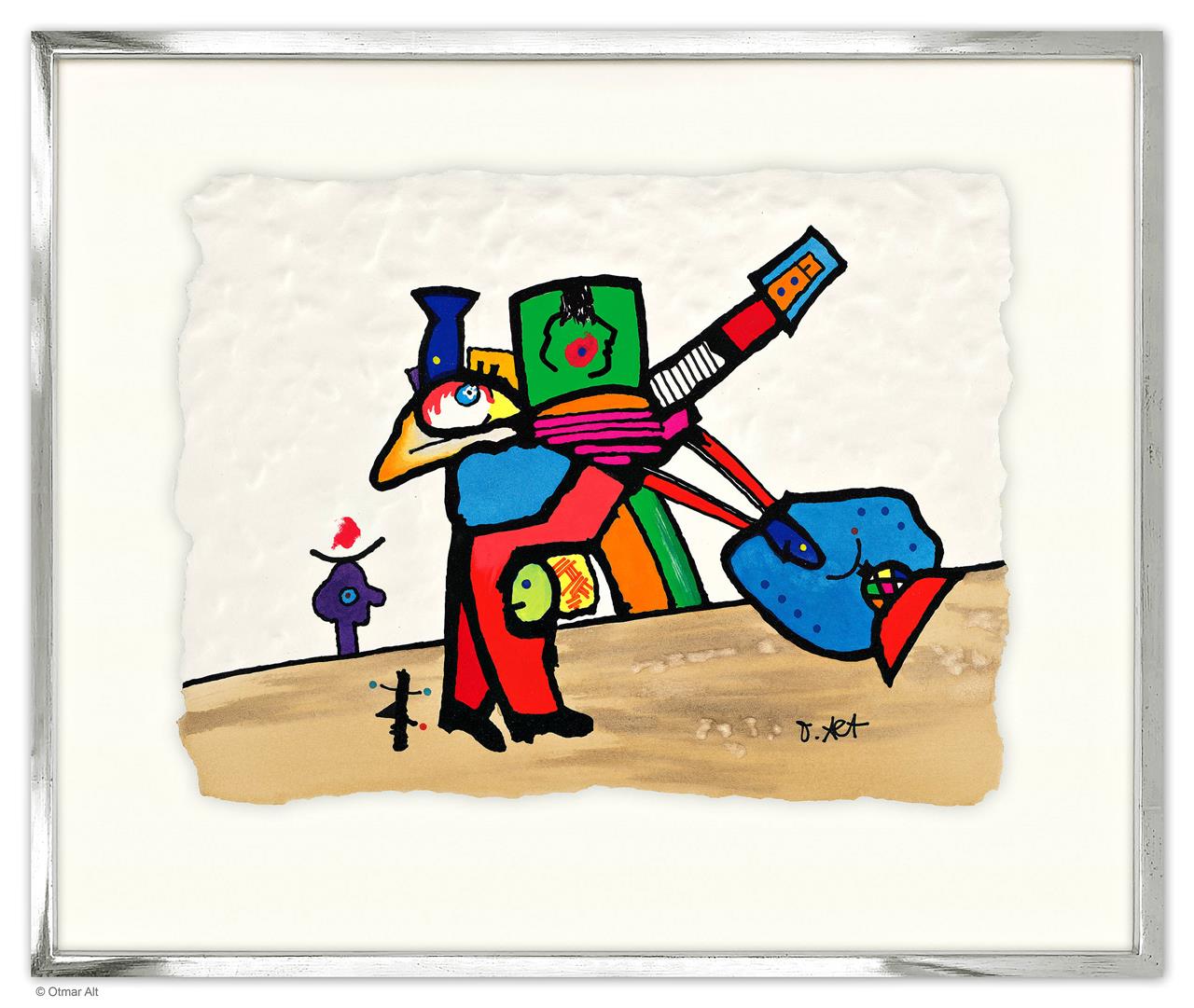 DER ANGLER (Farbvariation und handüberarbeitet)