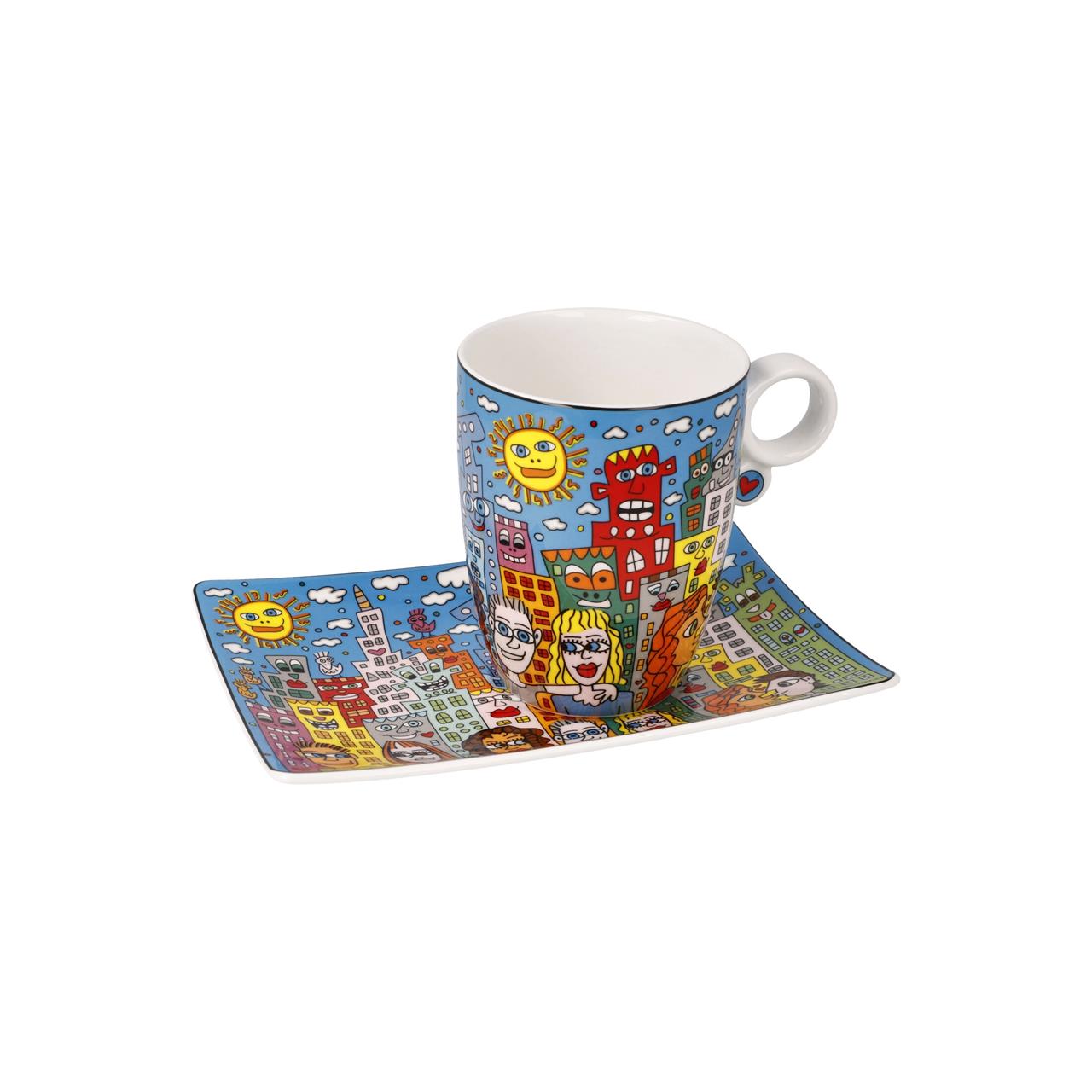 Künstlertasse James Rizzi - Summer in the City Künstlertasse James Rizzi - Summer in the City