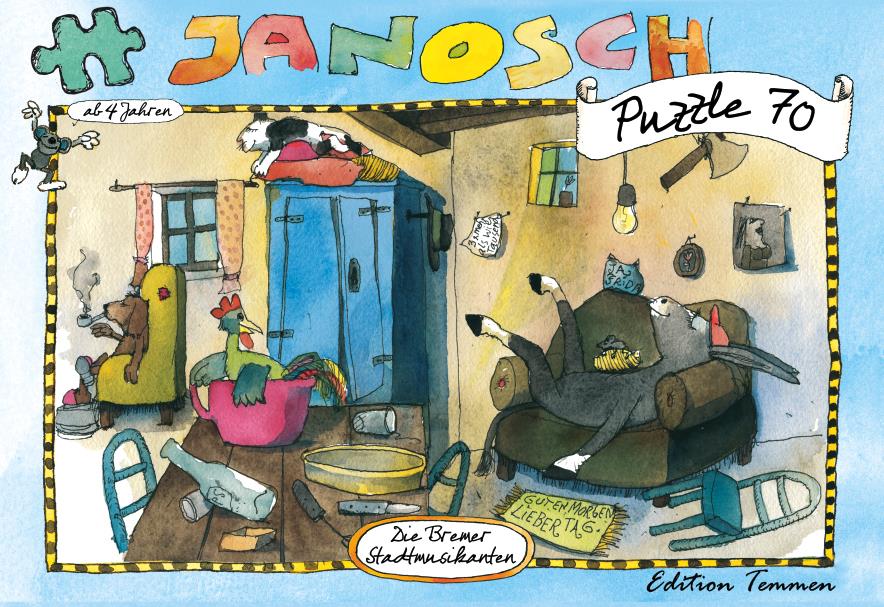 Janosch Die Bremer Stadtmusikanten - Puzzle 70 Teile