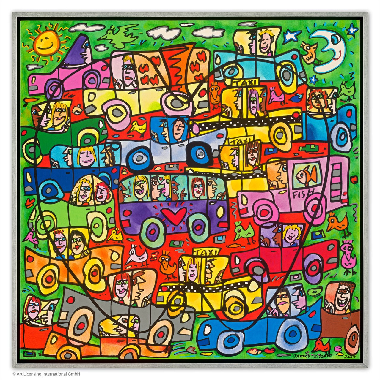 TRAFFIC IN THE BIG APPLE (Pigmentdruck auf Leinw.)