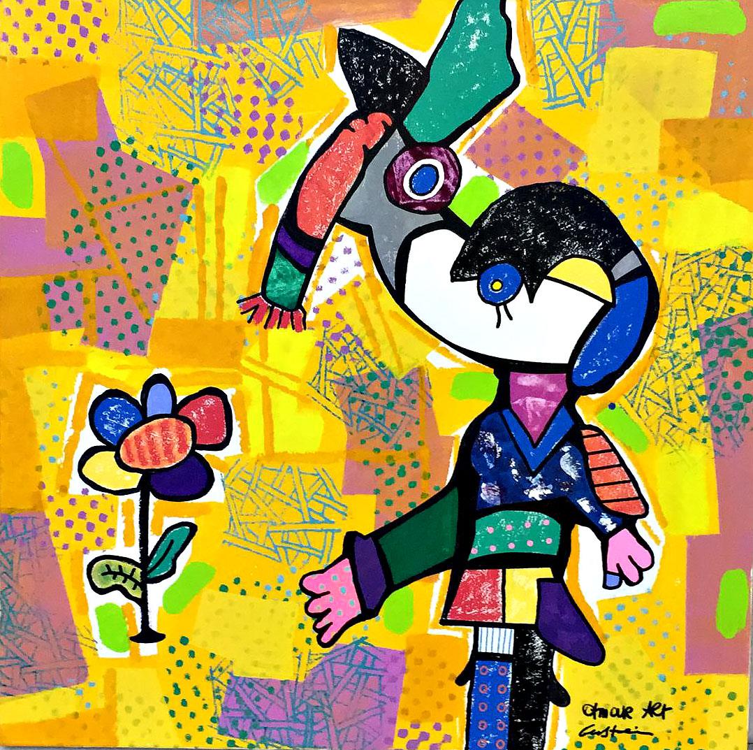 Ohne Titel 9 (Woman with animal)