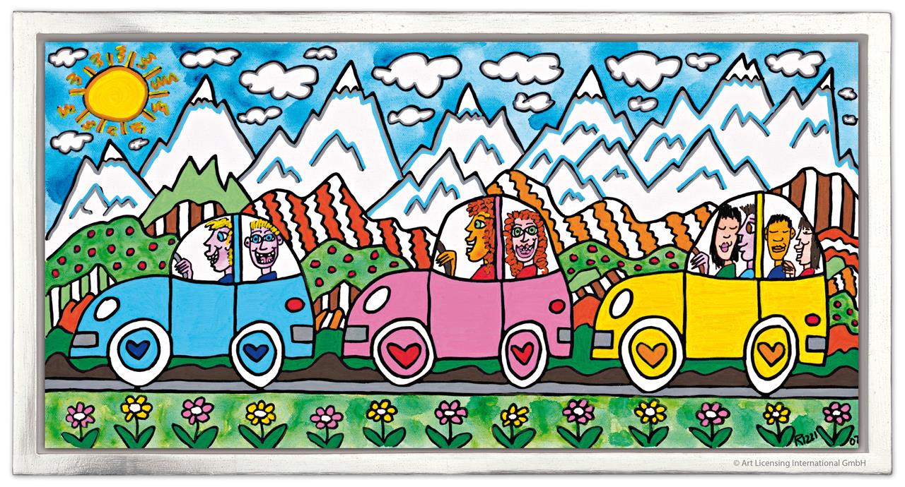 DRIVING THROUGH THE ALPS (Pigmentdruck auf LW)