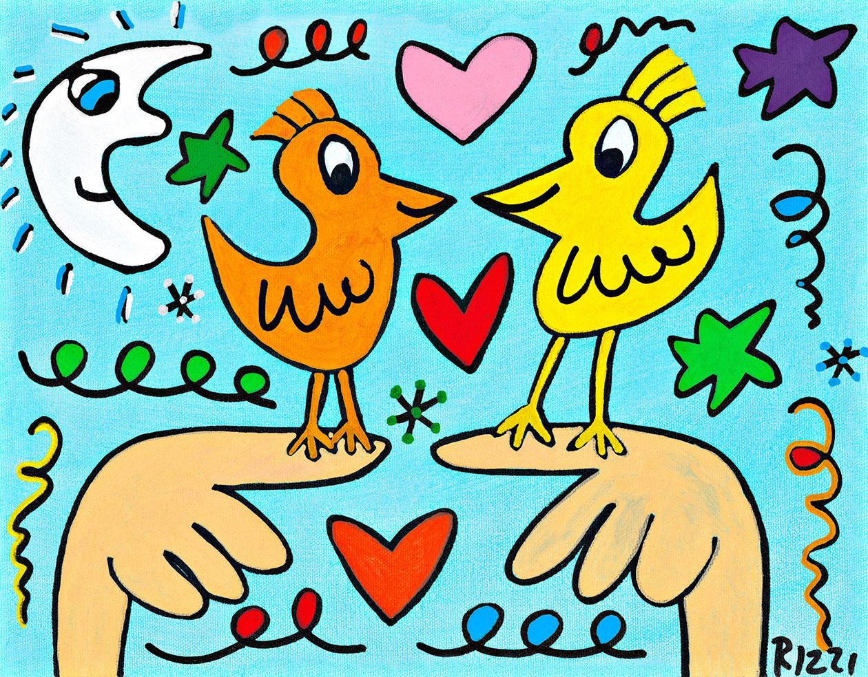 LOVE THOSE LOVE BIRDS (Pigmentdruck auf Leinw.) LOVE THOSE LOVE BIRDS (Pigmentdruck auf Leinw.)