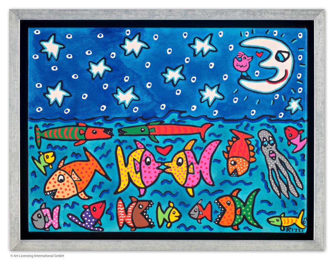 THE STARS, THE MOON, AND THE FISH IN THE SEA (Pigmentdr. auf Leinw.) THE STARS, THE MOON, AND THE FISH IN THE SEA (Pigmentdr. auf Leinw.)