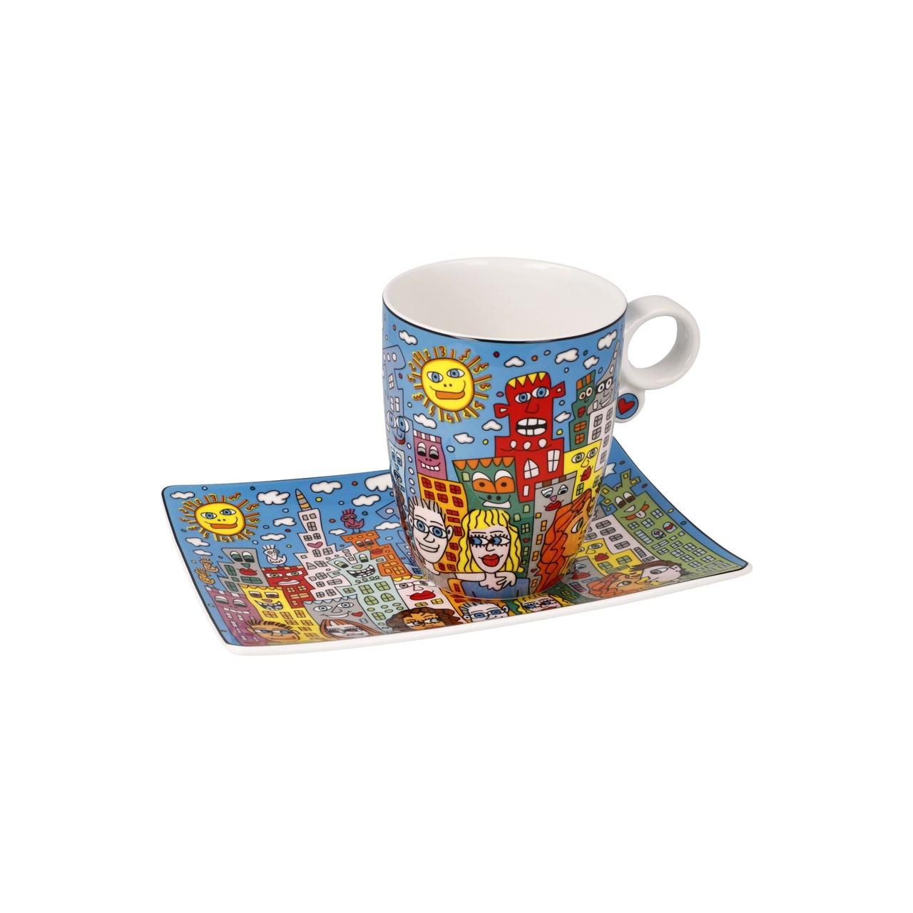 Künstlertasse James Rizzi - Summer in the City