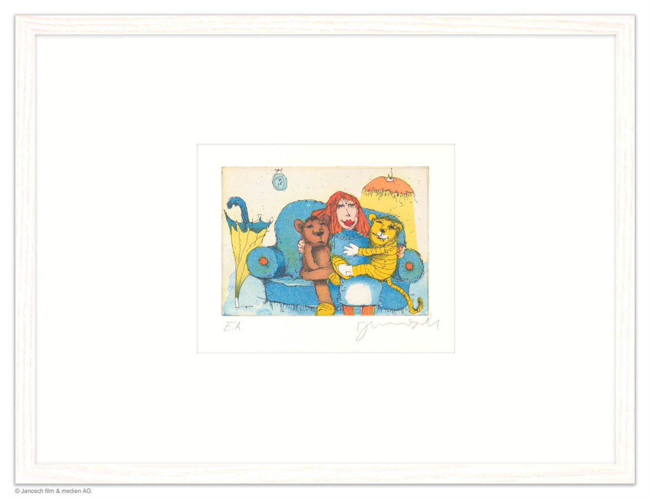 Da saßen Sie zusammen auf dem Sofa