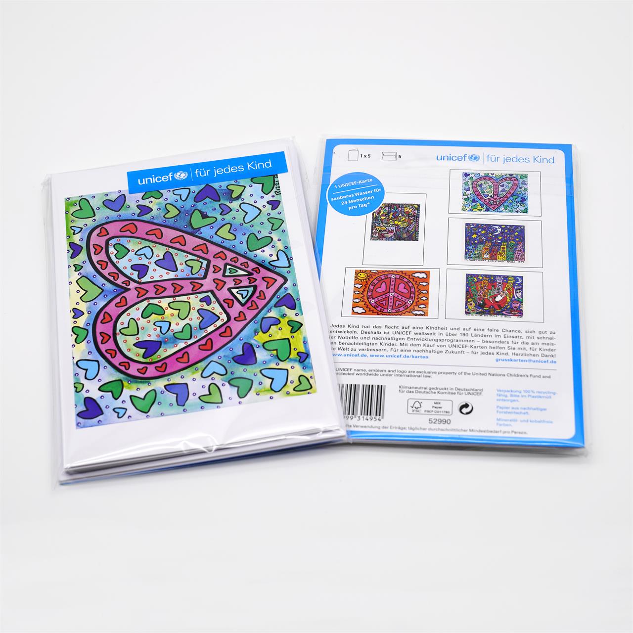 UNICEF Grußkartenset James Rizzi
