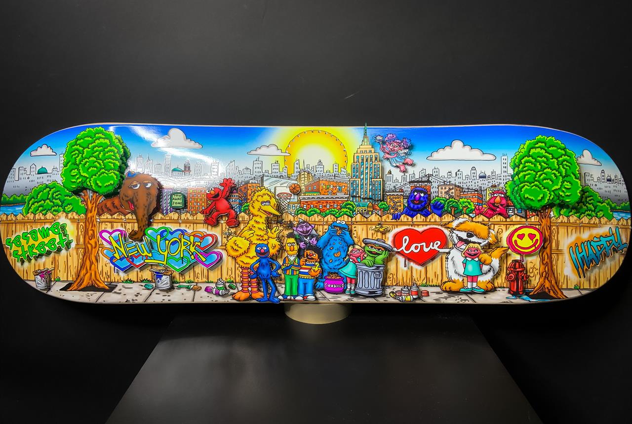 Sesame Street Skateboard Deck 3D (DX)