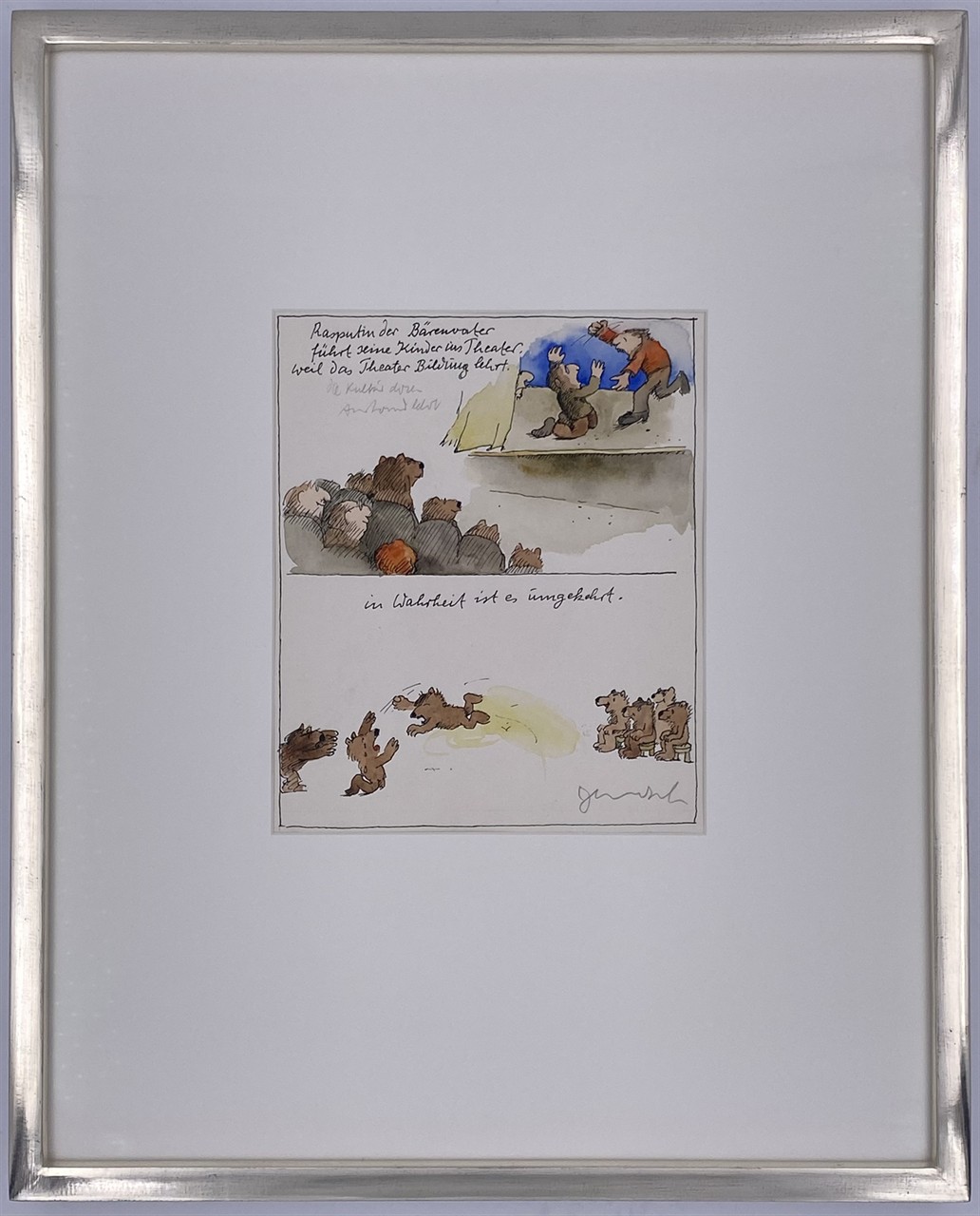 Rasputin der Bärenvater - führt seine Kinder ins Theater