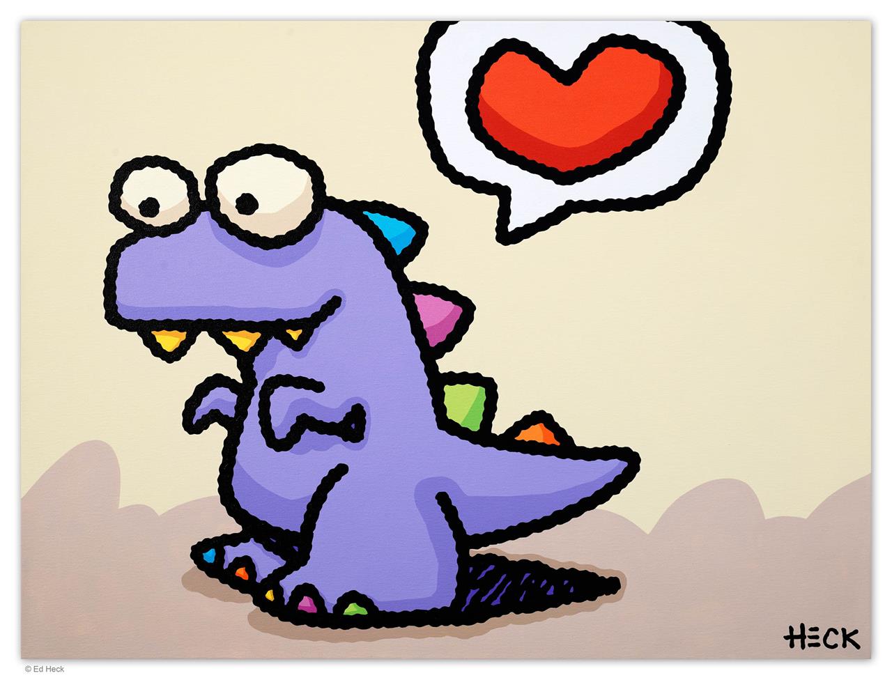 DINO HEART (LIGHT YELLOW)