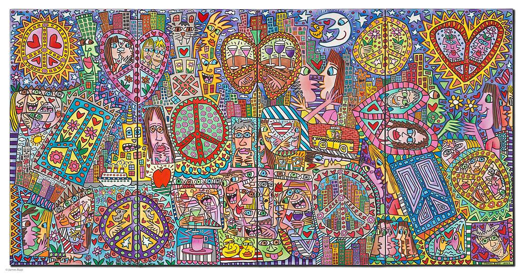 GIVE PEACE A CHANCE I - IV (Pigmentdruck auf Leinwand) GIVE PEACE A CHANCE I - IV (Pigmentdruck auf Leinwand)