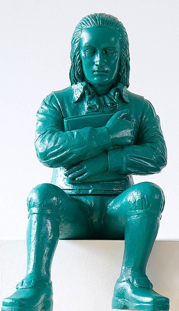 Hölderlin signiert grün