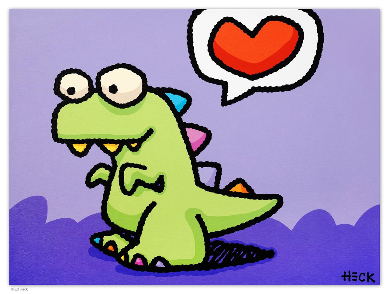 DINO HEART (PURPLE)