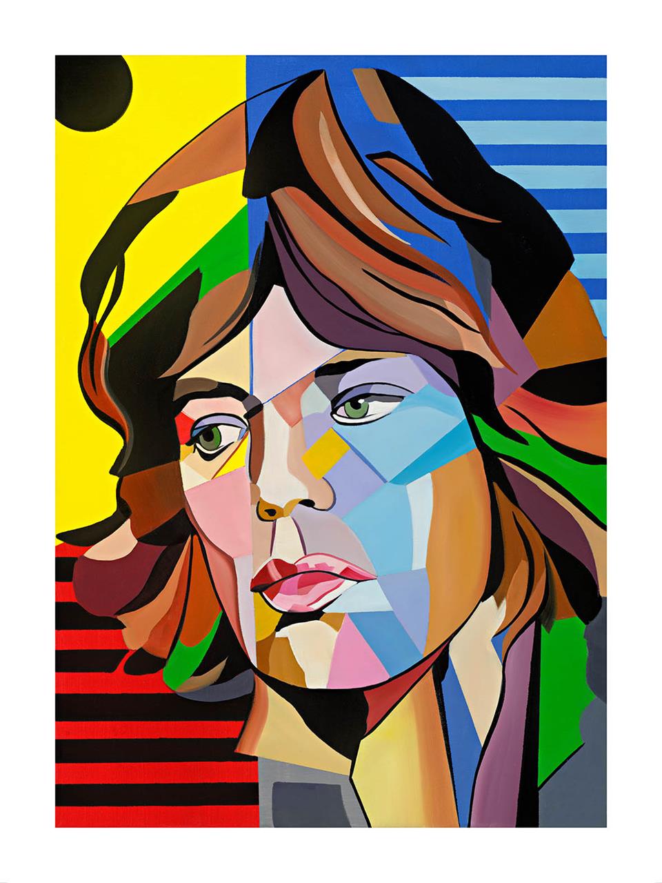 Pop Mick No Filter (Mick Jagger, Leinwand)