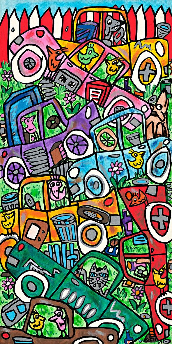 JUNK, JUNK, AND MORE JUNK (Pigmentdr. auf Leinw.) JUNK, JUNK, AND MORE JUNK (Pigmentdr. auf Leinw.)