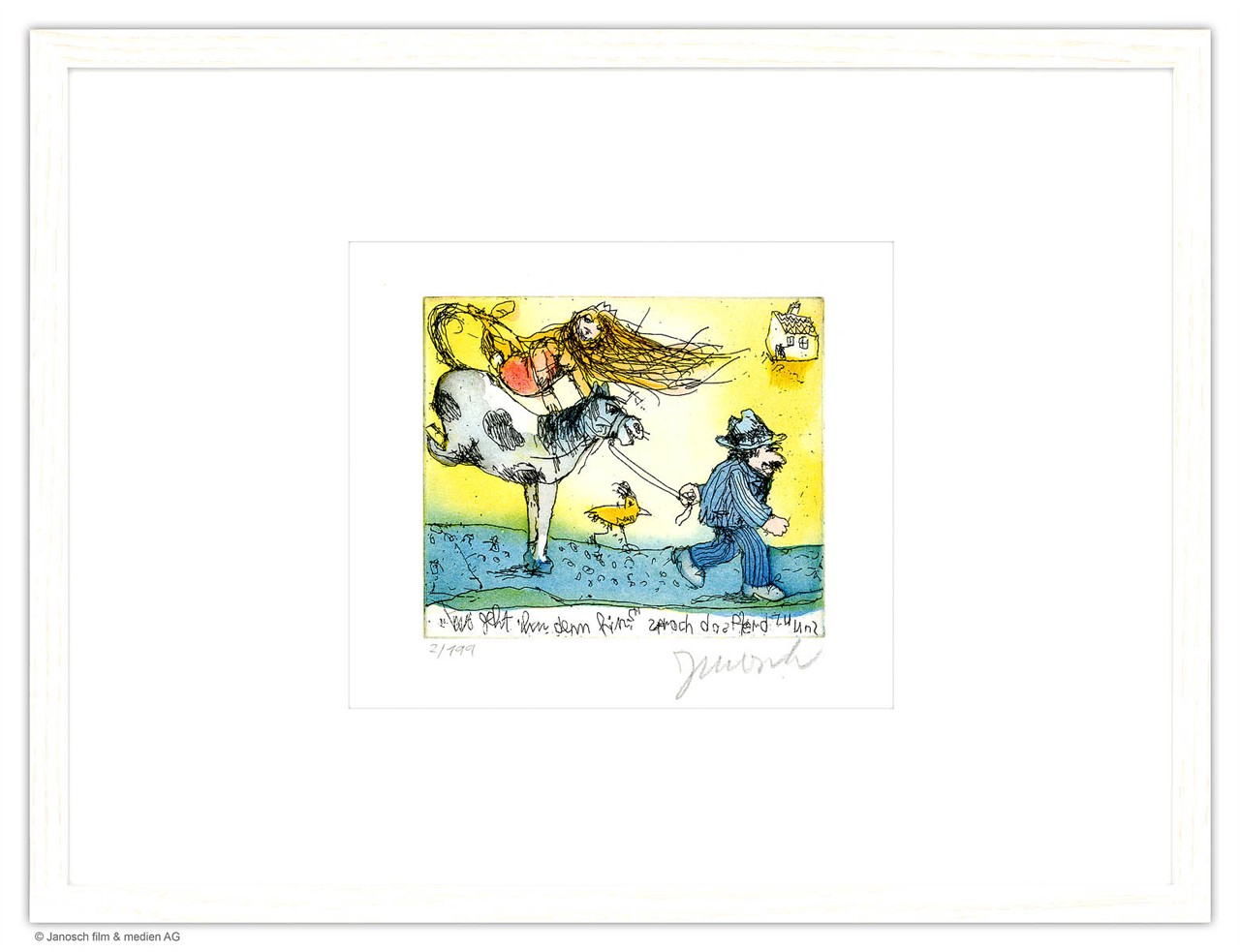 Wo geht ihr denn hin, sprach das Pferd zu uns