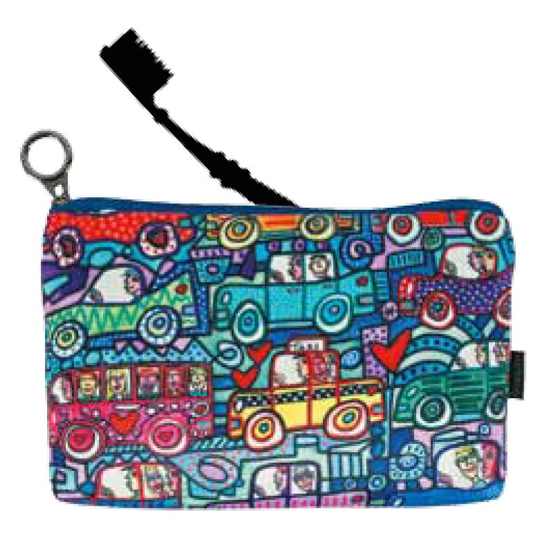 "Kosmetiktäschchen - ""JAMES RIZZI - I HAVE BEEN DRIVING MYSELF CRAZY"""