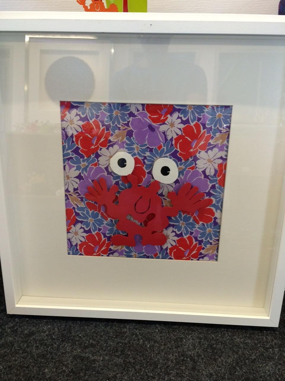 Monster auf der Blumenwiese (Wandobjekt)