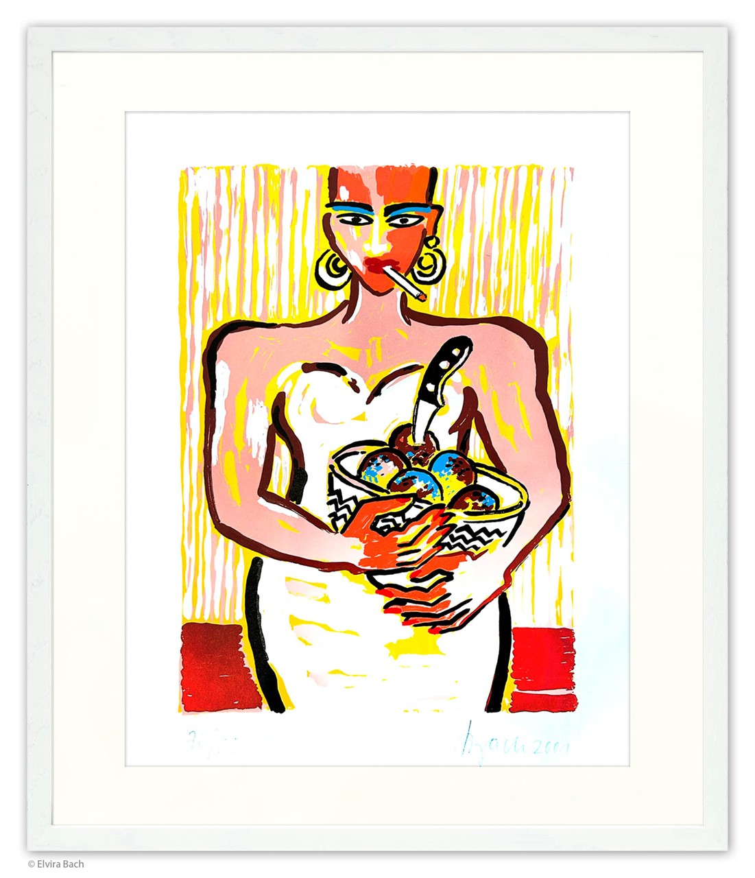 o.T. (Frau mit Kartoffelschale)