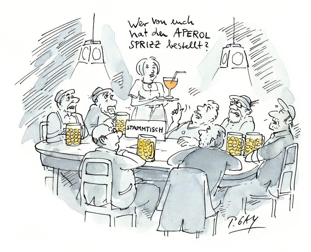 Wer von euch hat den Aperol Sprizz bestellt? Wer von euch hat den Aperol Sprizz bestellt?