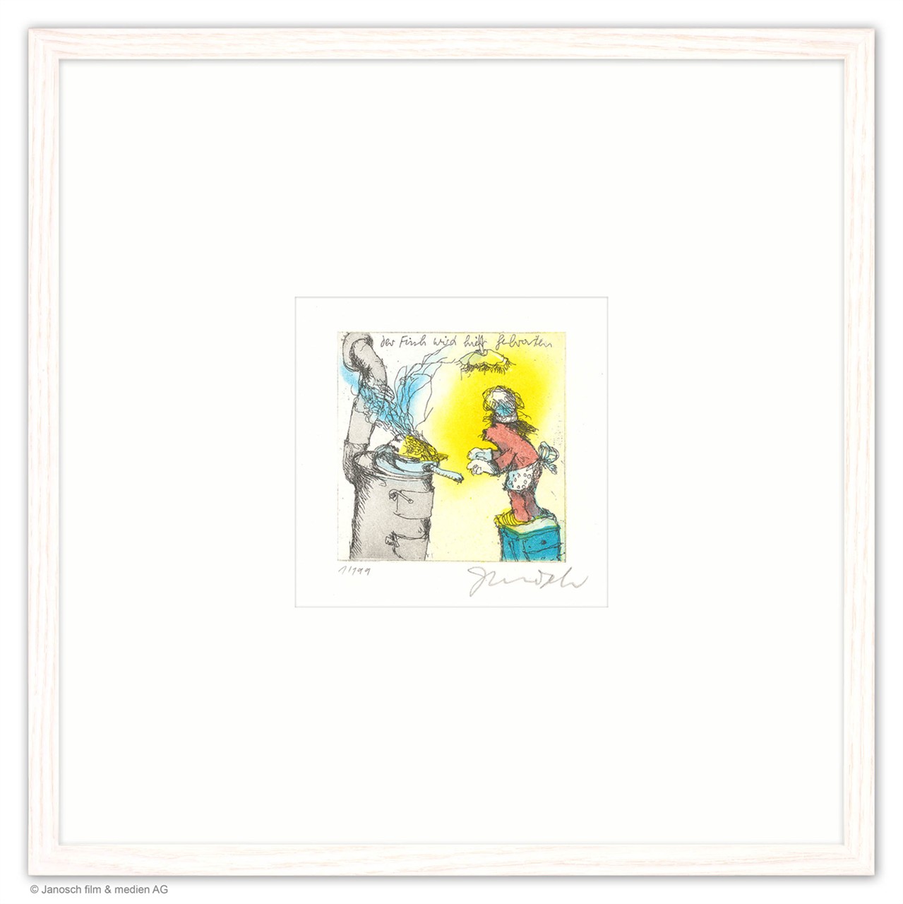 Der Fisch wird hier gebraten