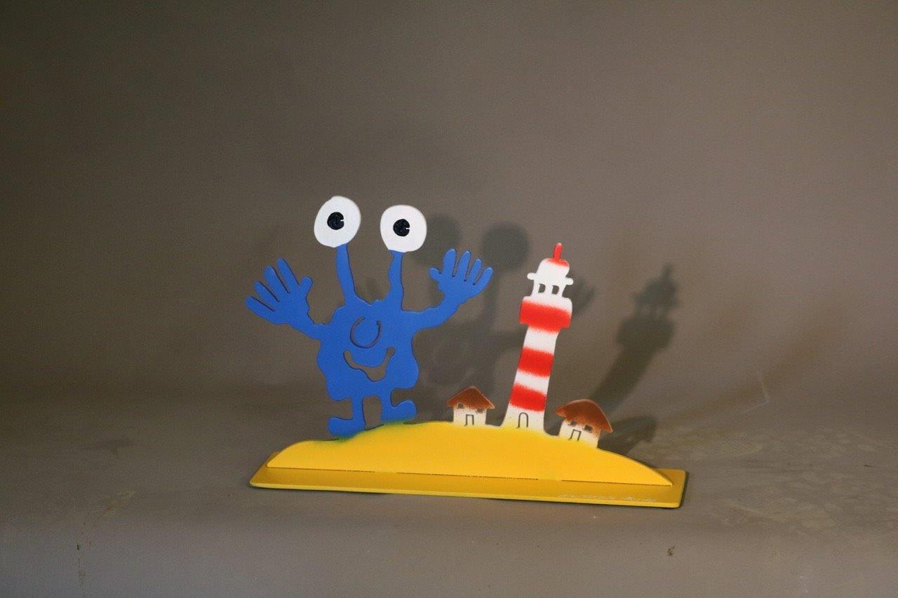 Eine Insel mit zwei Häusern
