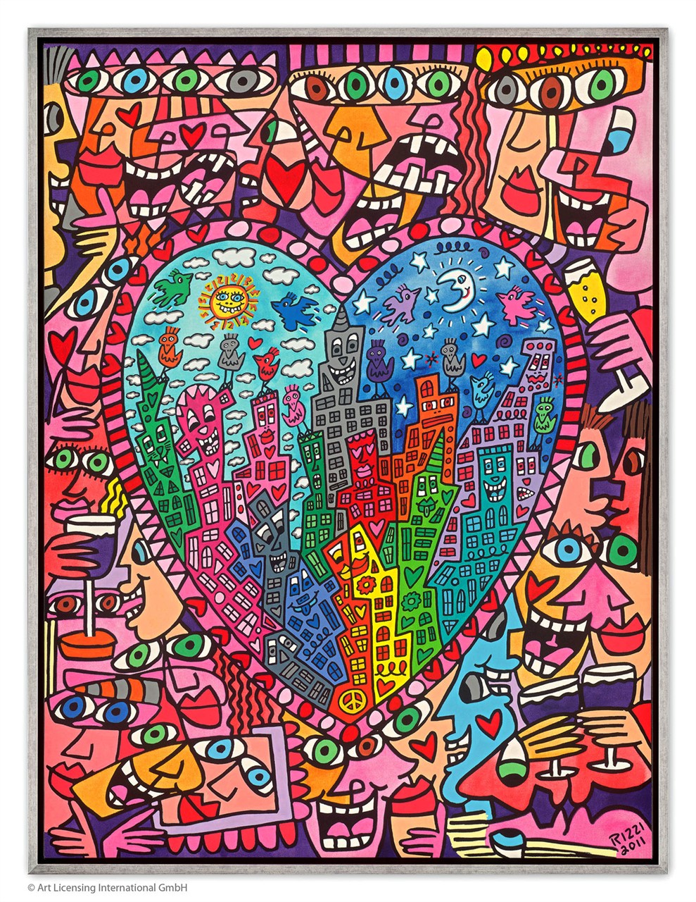 IT´S HEART NOT TO LOVE MY CITY (Pigmentdruck auf Leinw.)