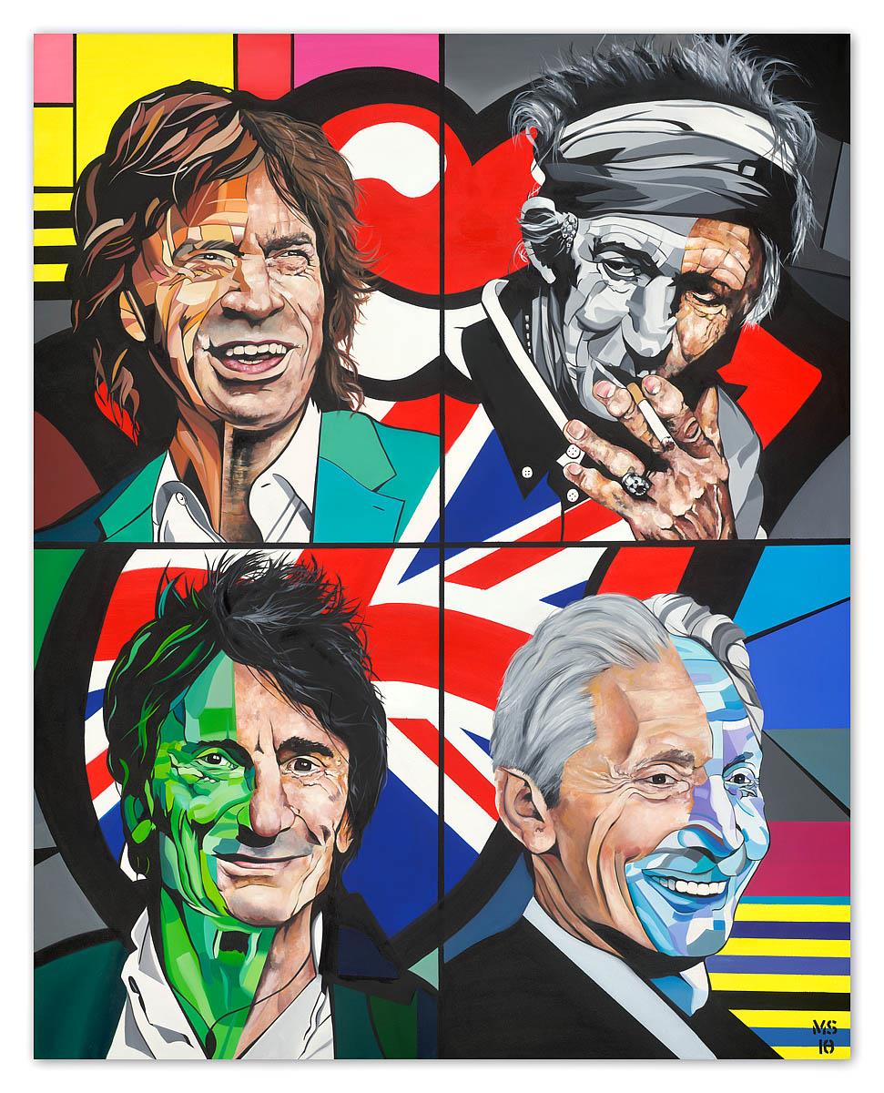 The Pop Tongue (Rolling Stones, Leinwand)