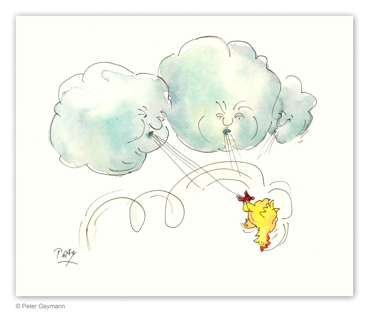 Wolken verblasen Huhn Wolken verblasen Huhn