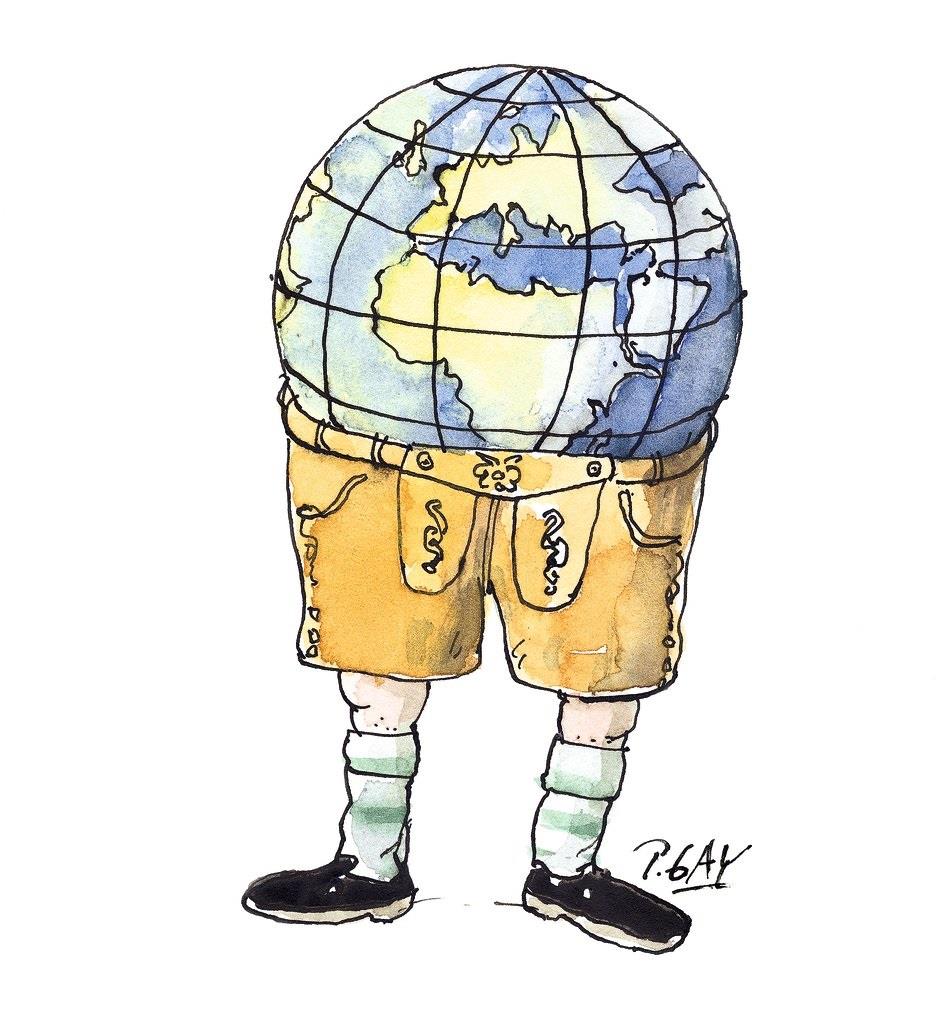 Bayern und die Welt, Globus in Lederhose