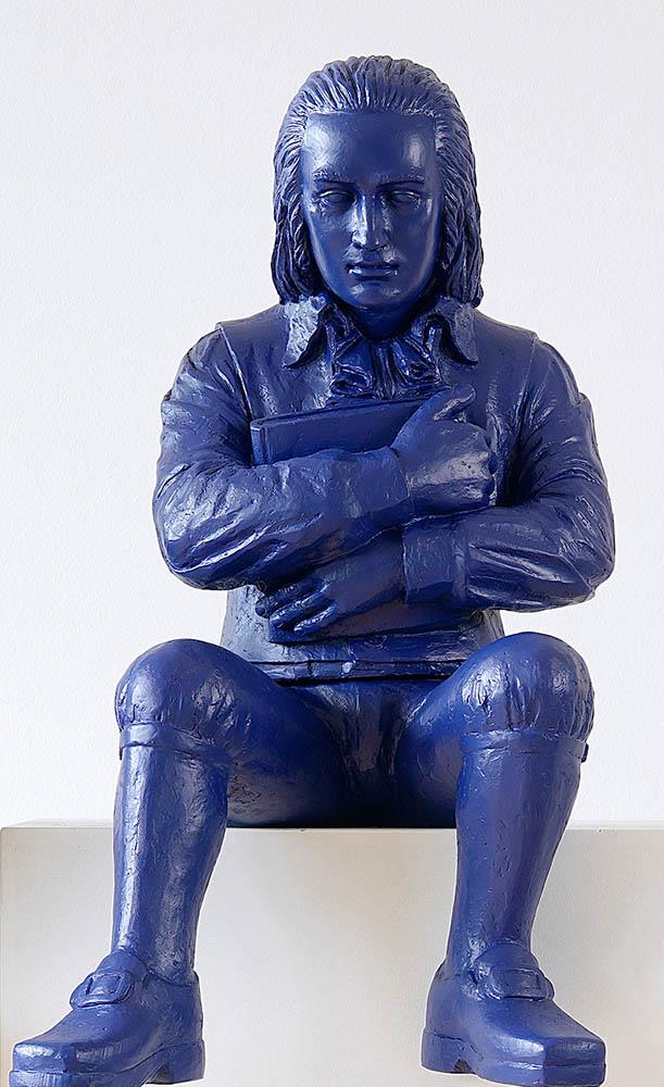 Hölderlin signiert blau