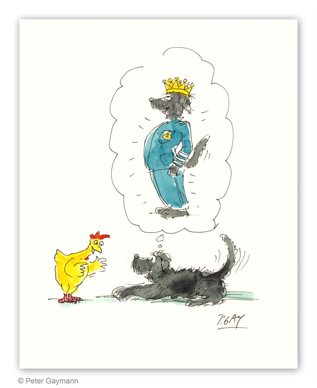 Huhn mit Hund Huhn mit Hund