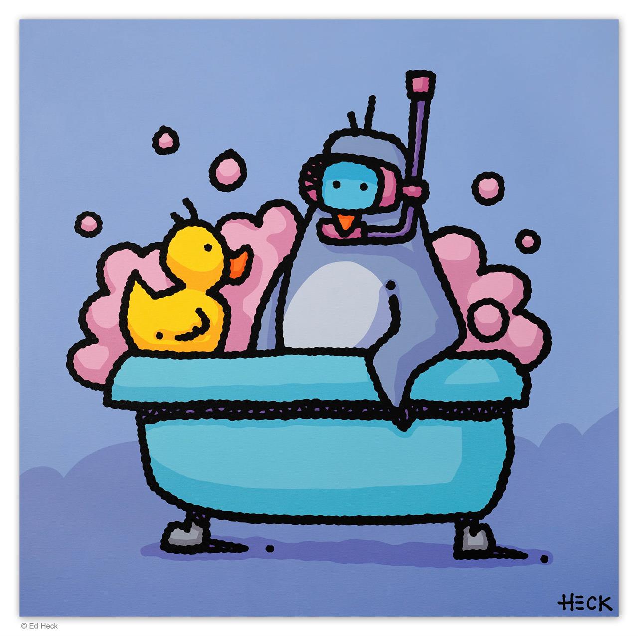 PENGUINS'S FIRST BATH